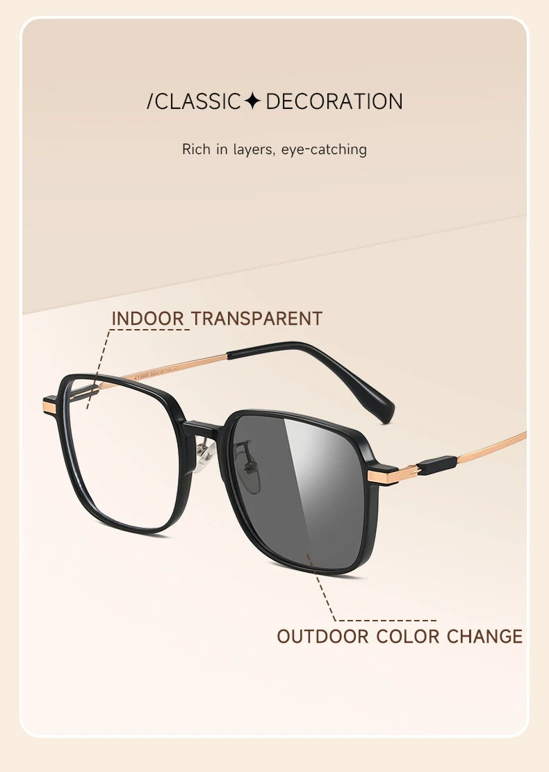 Elegant Photochromic Anti-Blue Light Glasses for Every Occasion