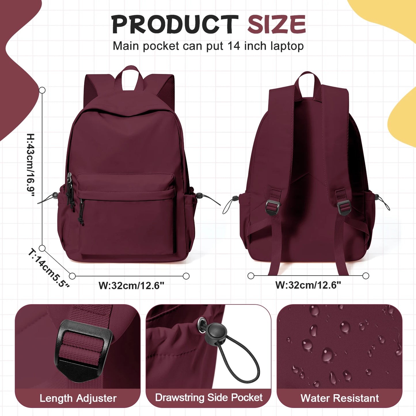 Versatile School Backpack for Teens | Travel & Casual Daypack