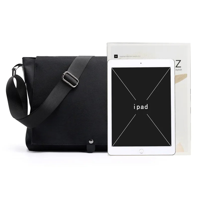 Bolso Bandolera de Lona para Hombre | Elegante Bolso de Mano para Negocios y Ocio