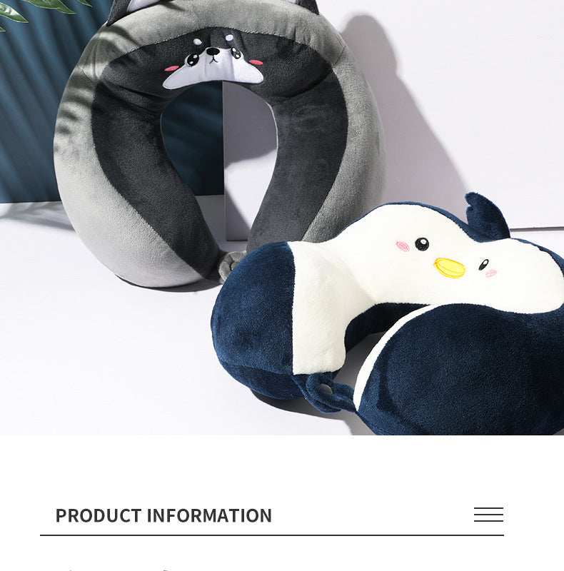 U-Shaped Cartoon Neck Pillow | Perfect for Car & Office Naps