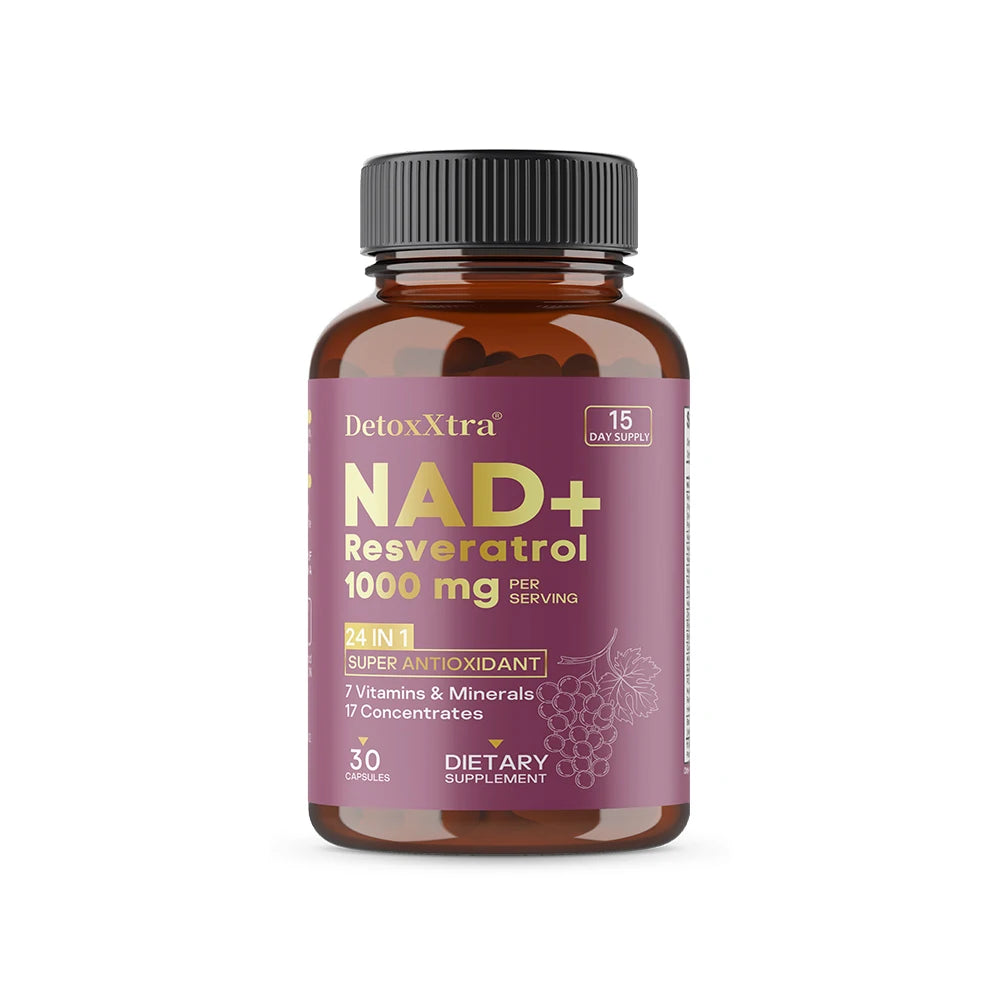Powerful NAD+ Resveratrol Supplement | Boost Energy & Anti-Aging