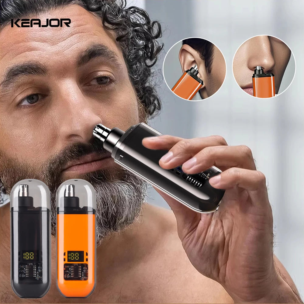 Rechargeable Electric Nose Hair Trimmer | Portable Hair Remover