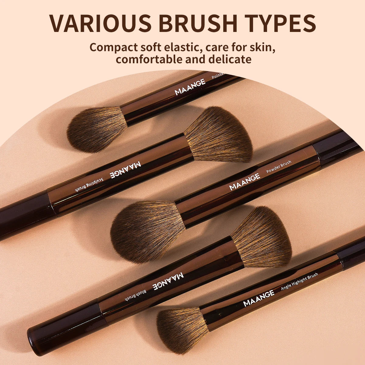 13pc Soft Synthetic Hair Makeup Brush Set | Flawless Beauty Tools
