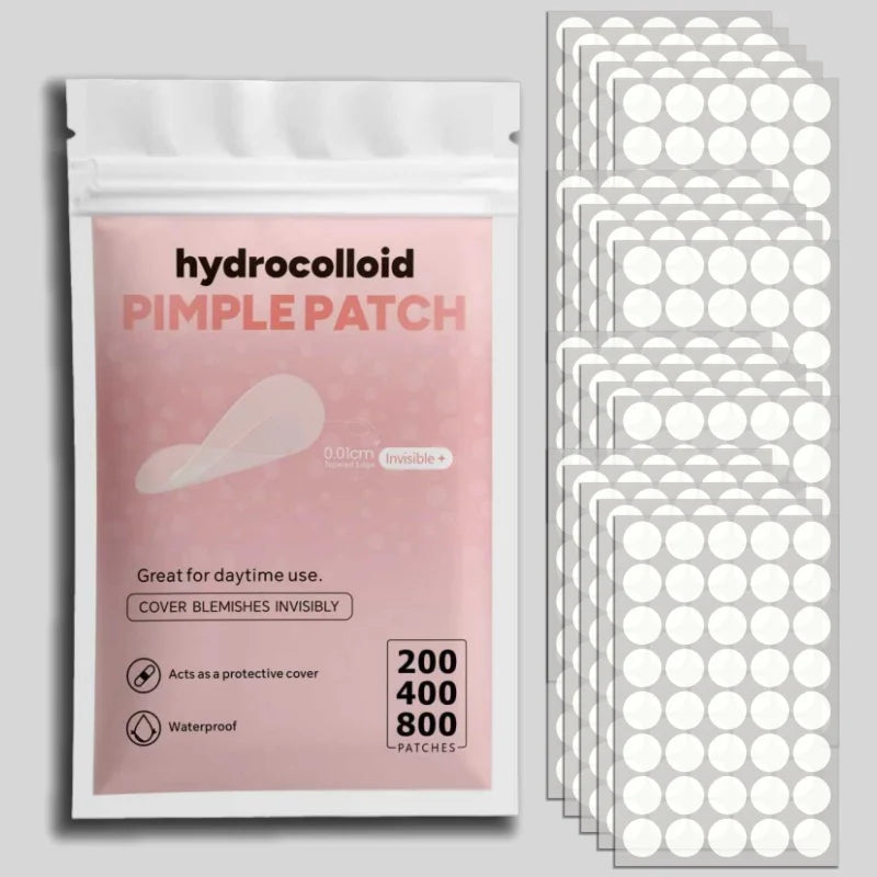 Invisible Clear Pimple Patch Set – Hydrocolloid Acne Stickers