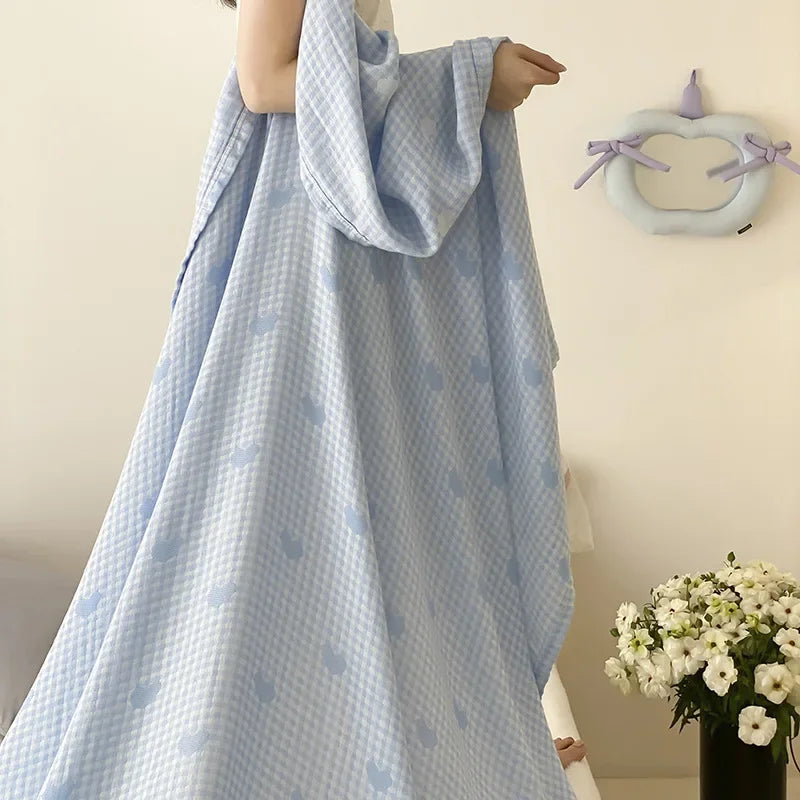 Summer Cool Cotton Blanket | Silky Smooth Air-Conditioning Blanket
