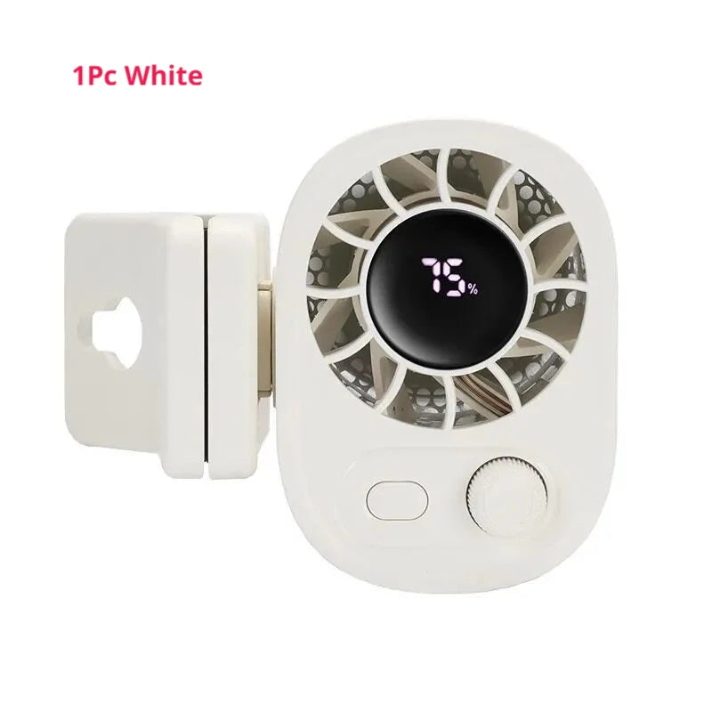 360° Rotatable Clip-On Car Fan | Lightweight USB Rechargeable