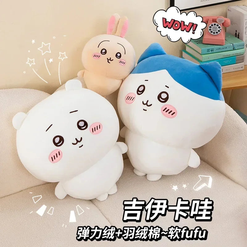 Large Kawaii Plush Toy | Adorable Hachiware Pillow Cushion