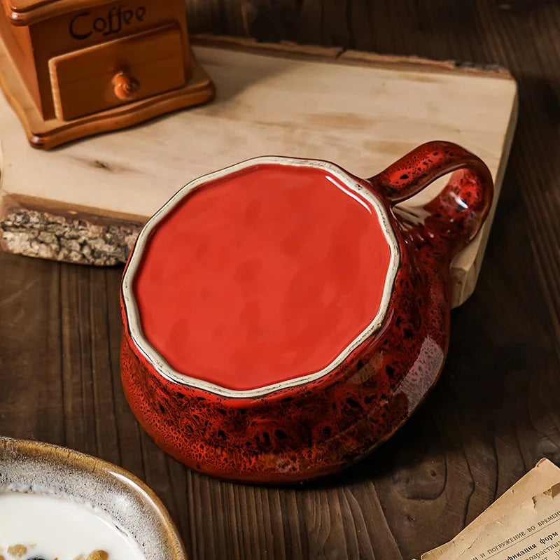 Ensaladera Vintage con Estampado de Leopardo | Elegante Copa de Postre de Cerámica