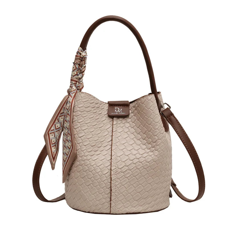 Bolso de cubo chic para mujer | Bolso de mano tejido de moda para cada ocasión