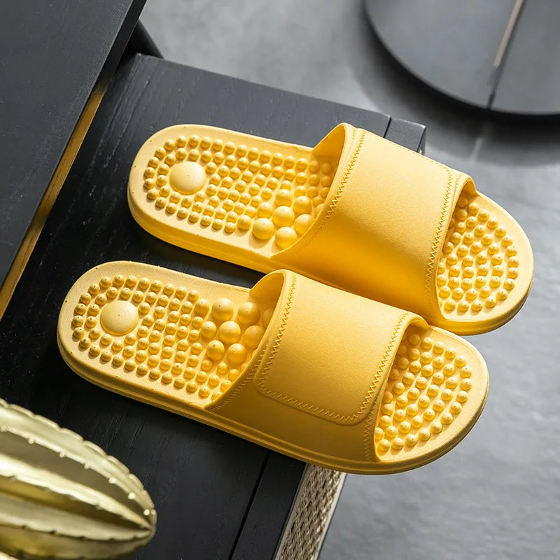 Women & Men Massage Slippers | Soft Non-Slip Indoor Slides