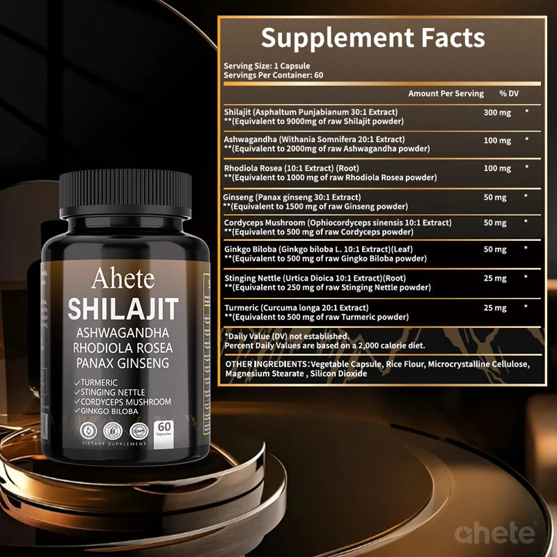 Premium Shilajit Energy Supplement | Boost Your Well-Being