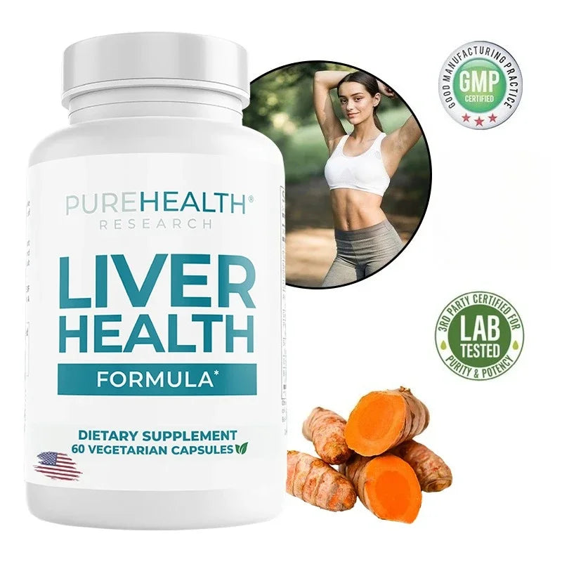 Liver Health Supplement with Milk Thistle, Ginger & Turmeric