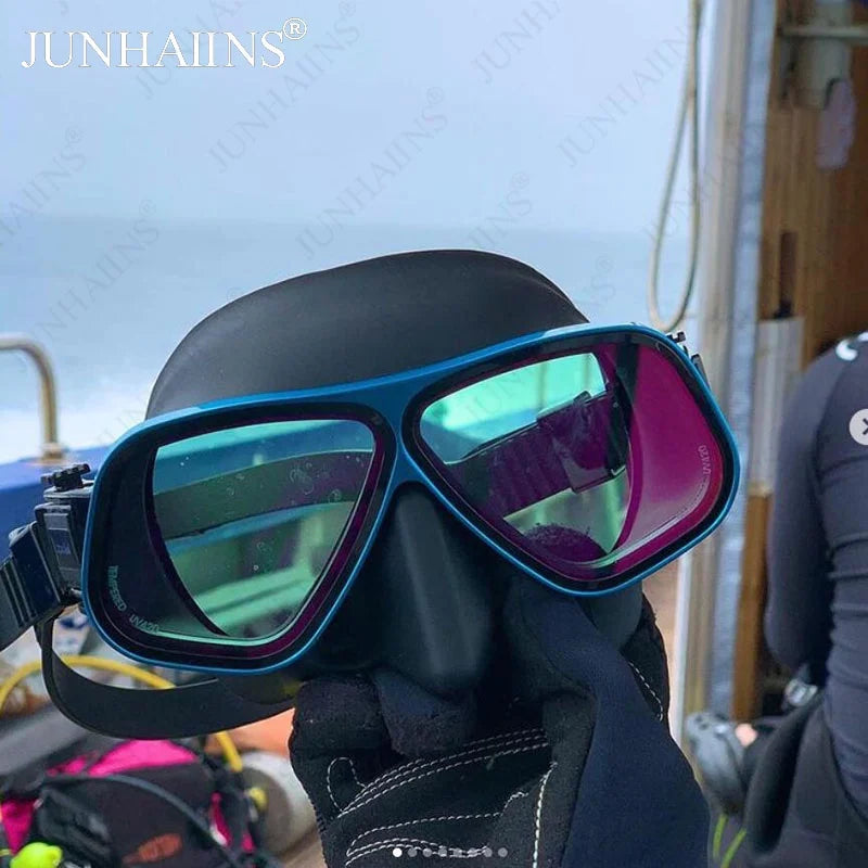 Freediving Mask with Aluminum Frame | Anti-Fog Diving Gear