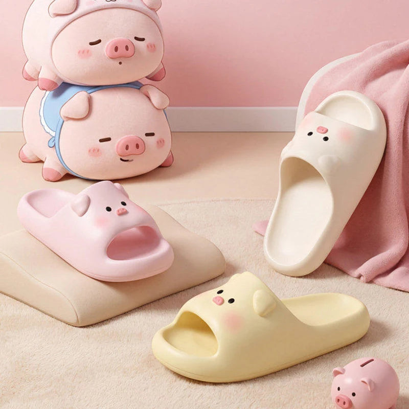 Women's Summer Cute Piglet EVA Slippers | Comfortable Cloud Flip Flops