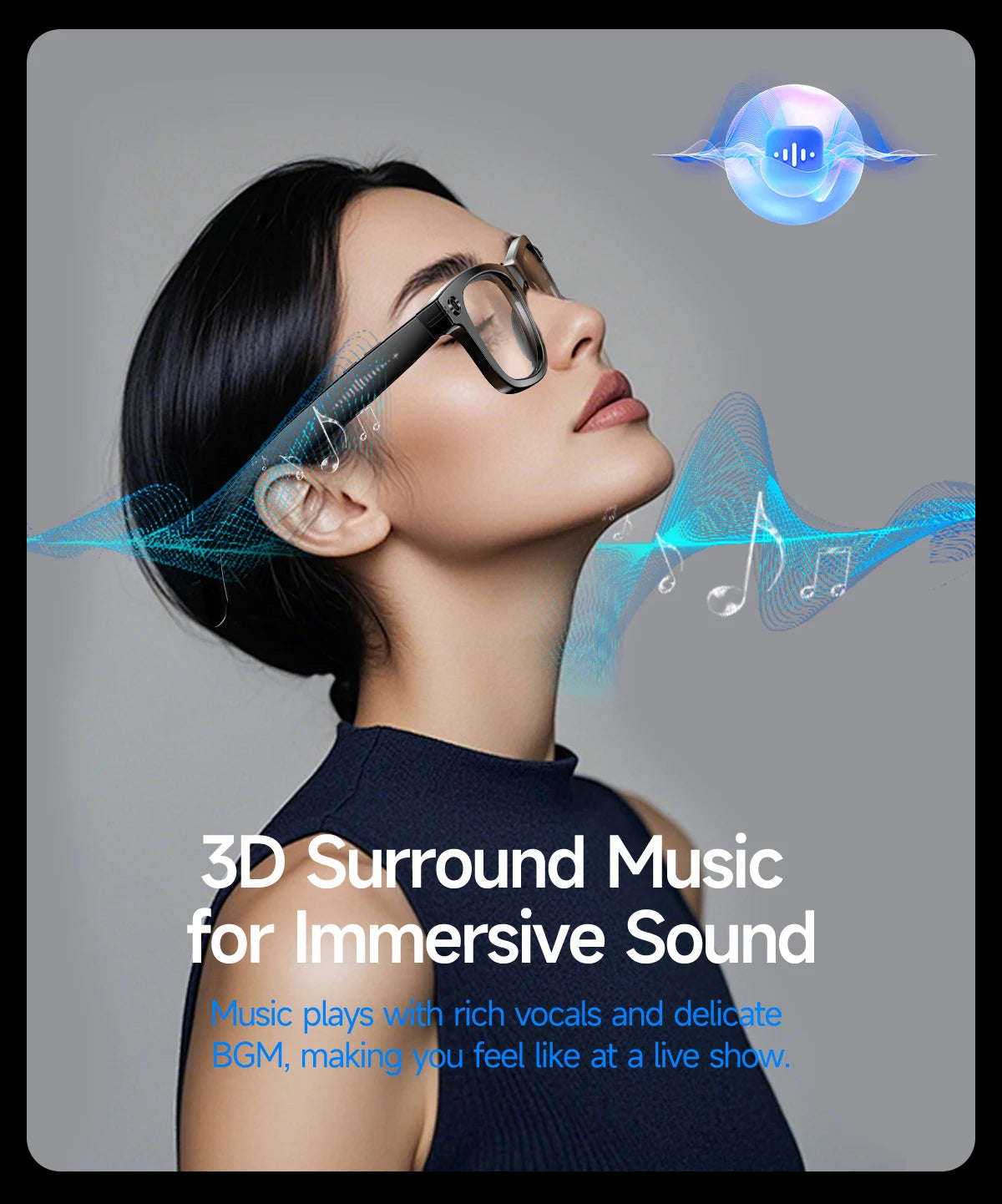 Smart Glasses with HD Video Recording & AI Features | Mixed Reality Eyewear
