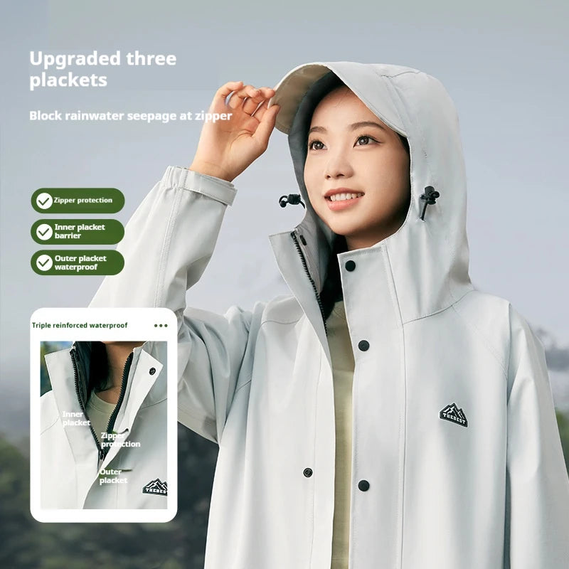 Chubasquero Engrosado para Adultos | Poncho Impermeable para Diversión al Aire Libre