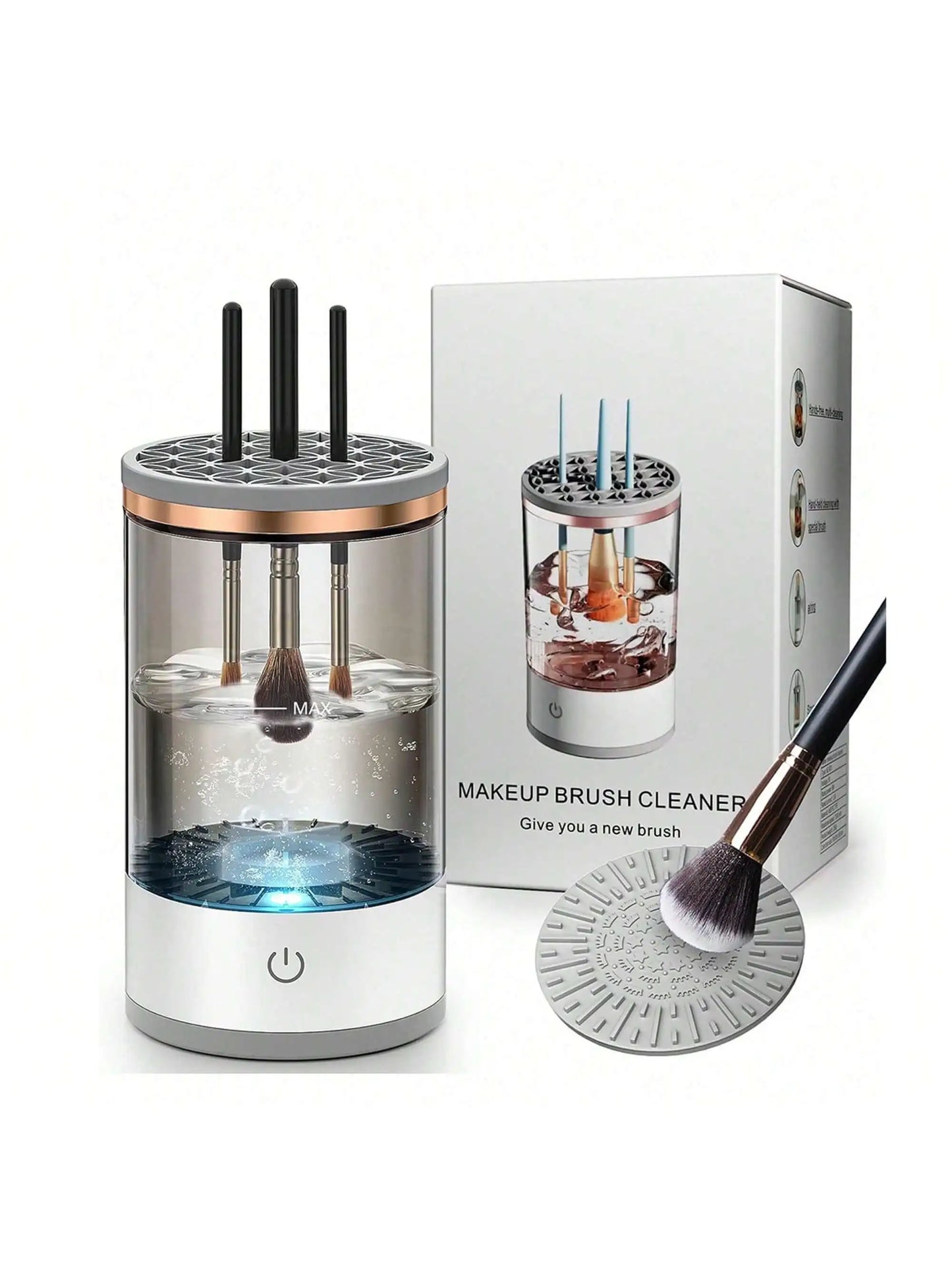 Electric Makeup Brush Cleaner Machine | Automatic Spinner & Dryer