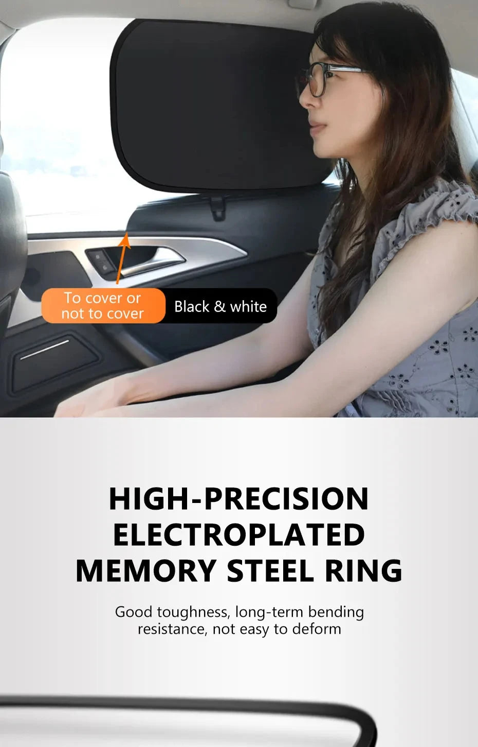 Electrostatic Sun Visor for Car Side Windows | UV Protection Cover