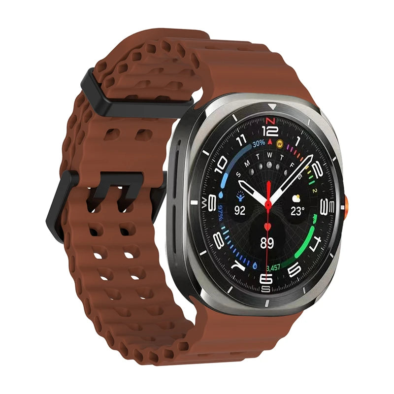 1:1 Original Silicone Band For Samsung Galaxy Watch Ultra 2025 Bracelet No Gap Sport Strap For Samsung Watch Ultra 47 Watchband