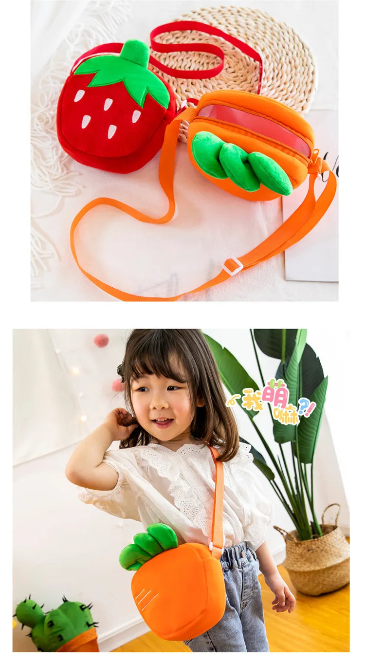Cute Plush Baby Girls Coin Purse Handbags | Adorable Winter Bags