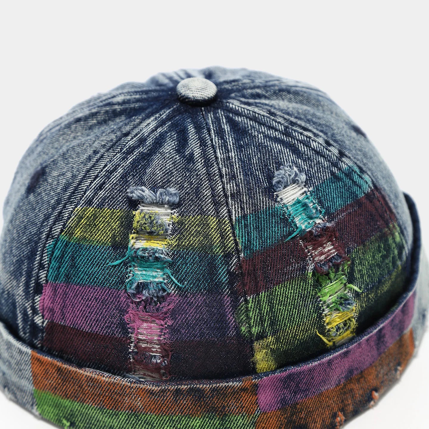 Adjustable Denim Docker Cap | Retro Hip Hop Unisex Streetwear