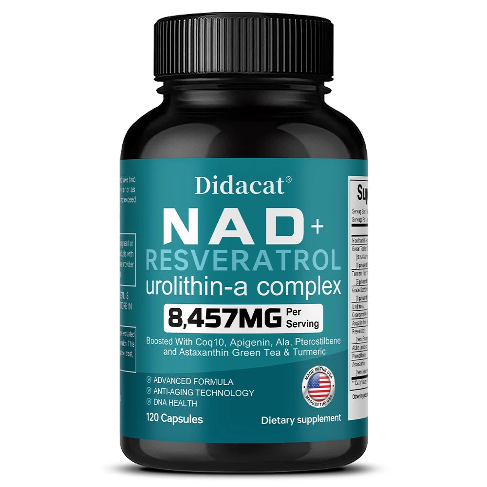NAD+ Resveratrol Capsules | Antioxidant & Anti-Aging Support