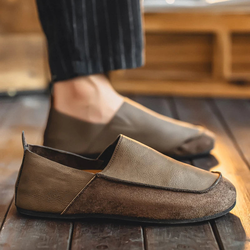 Men's Casual Walking Loafers | Soft Leather Comfort Shoes