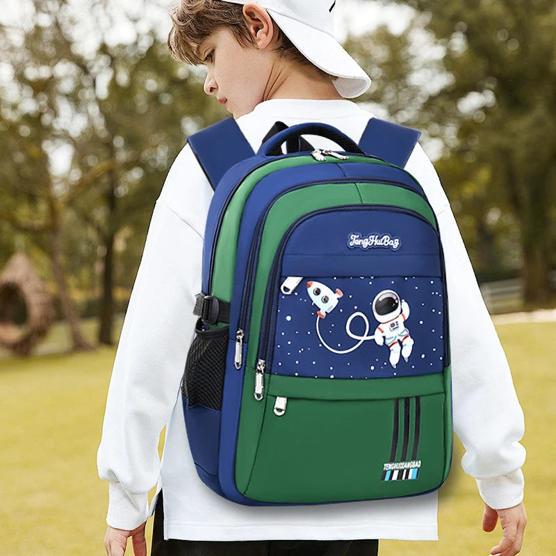 Waterproof Astronaut-Inspired Schoolbag for Boys | Ages 6-12