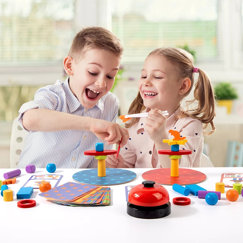 Wooden Clip Bead Game | Montessori Fine Motor Skills Toy