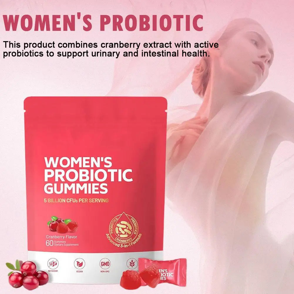 Women's Probiotic Cranberry Gummies | Urinary & Digestive Health
