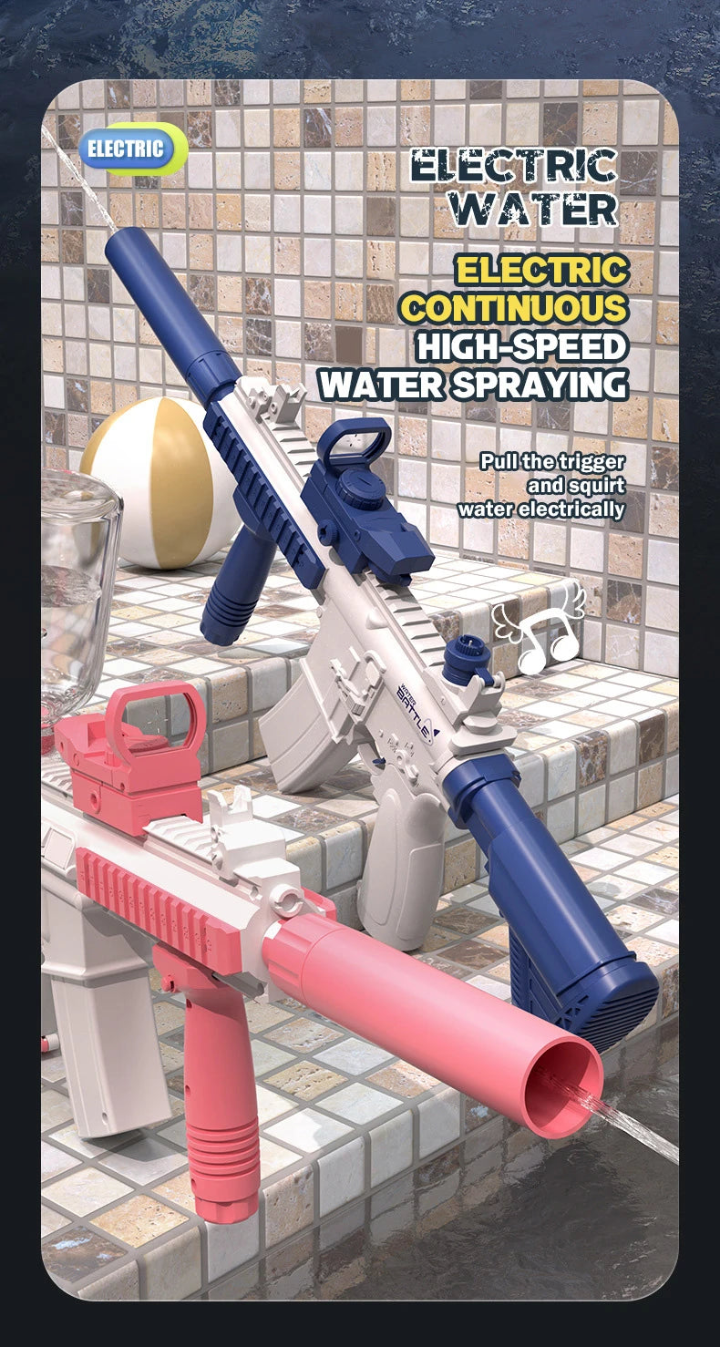 Electric Water Gun Pistol | Long Range Fun for Kids