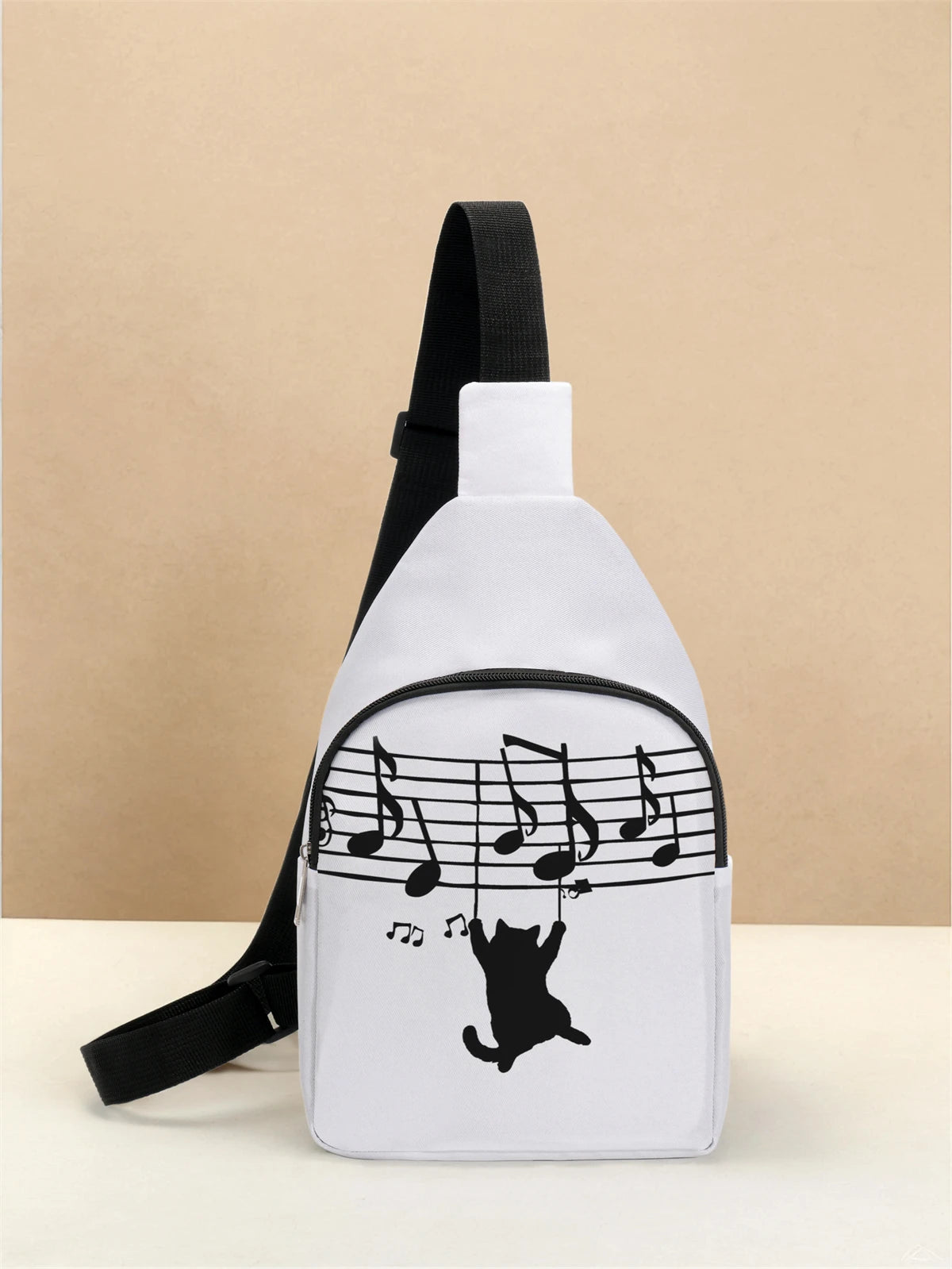 Multifunctional Cat Pattern Chest Bag | Lightweight Travel & School