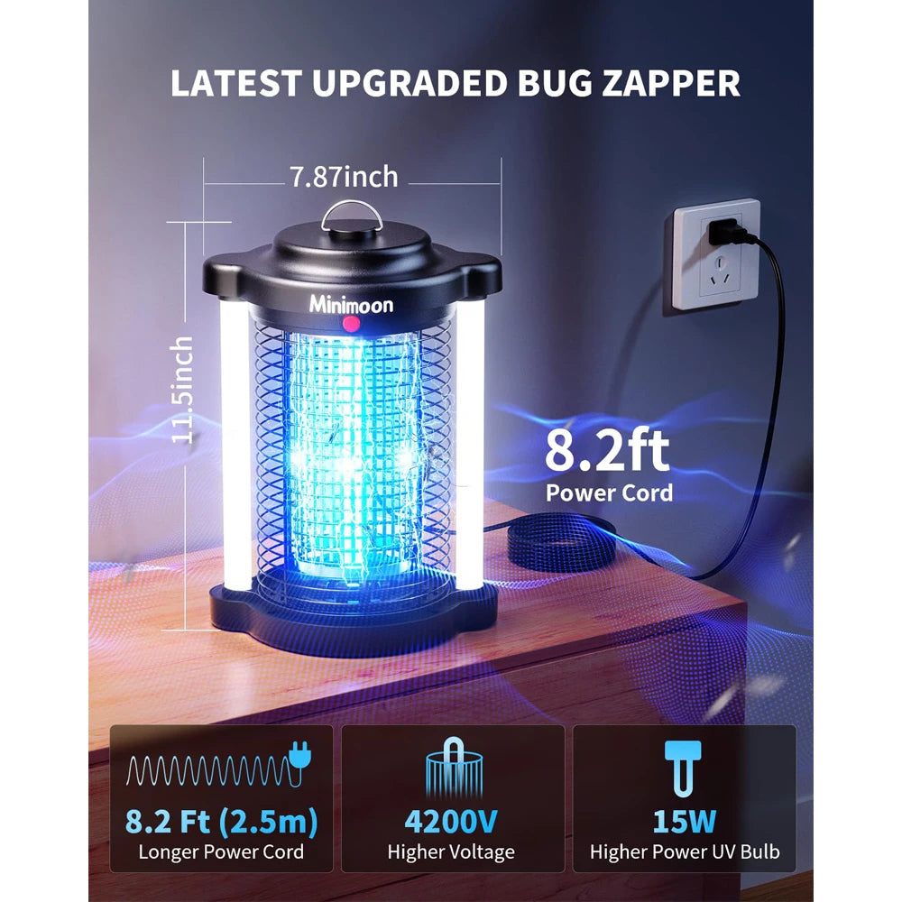 Powerful Outdoor Bug Zapper | Dual LED Mosquito Trap