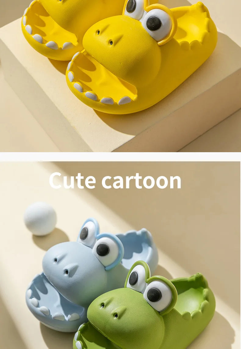 Dinosaur Kids' Slippers | Fun Non-Slip Indoor Sandals