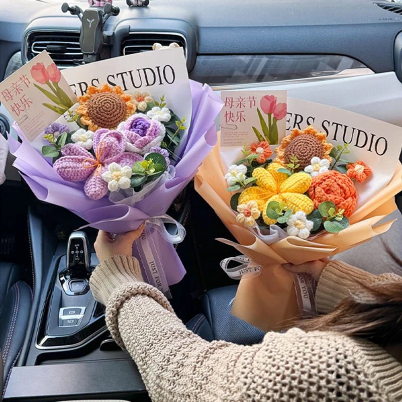 Ramo de flores de ganchillo hecho a mano | El regalo perfecto para cualquier ocasión