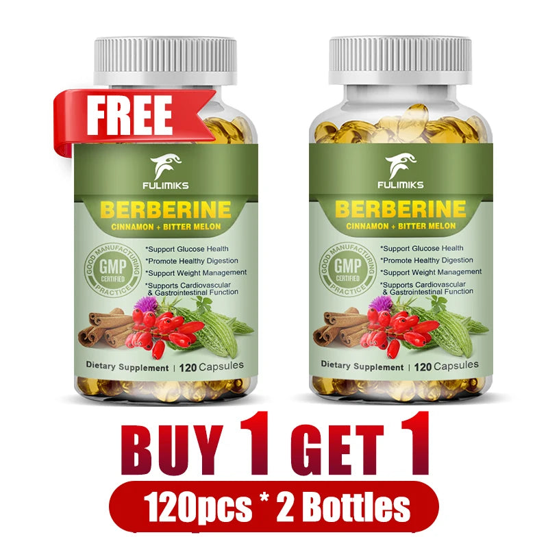 Buy 1 Get 1 Free! Advanced Berberine Supplement for Healthy Living