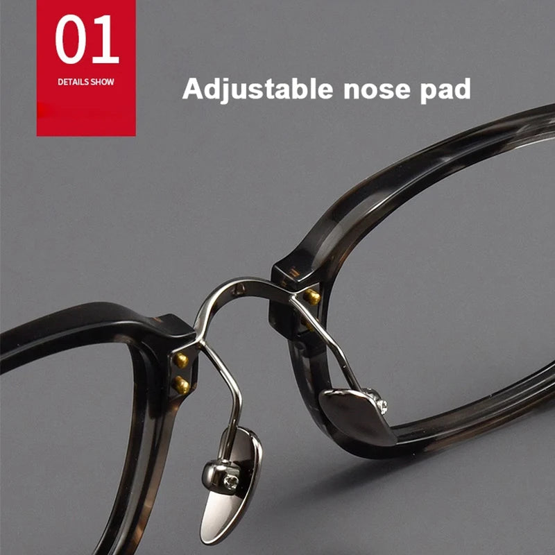 Ultra-Light Retro Square Frame Glasses | Stylish Eyewear for Trendsetters