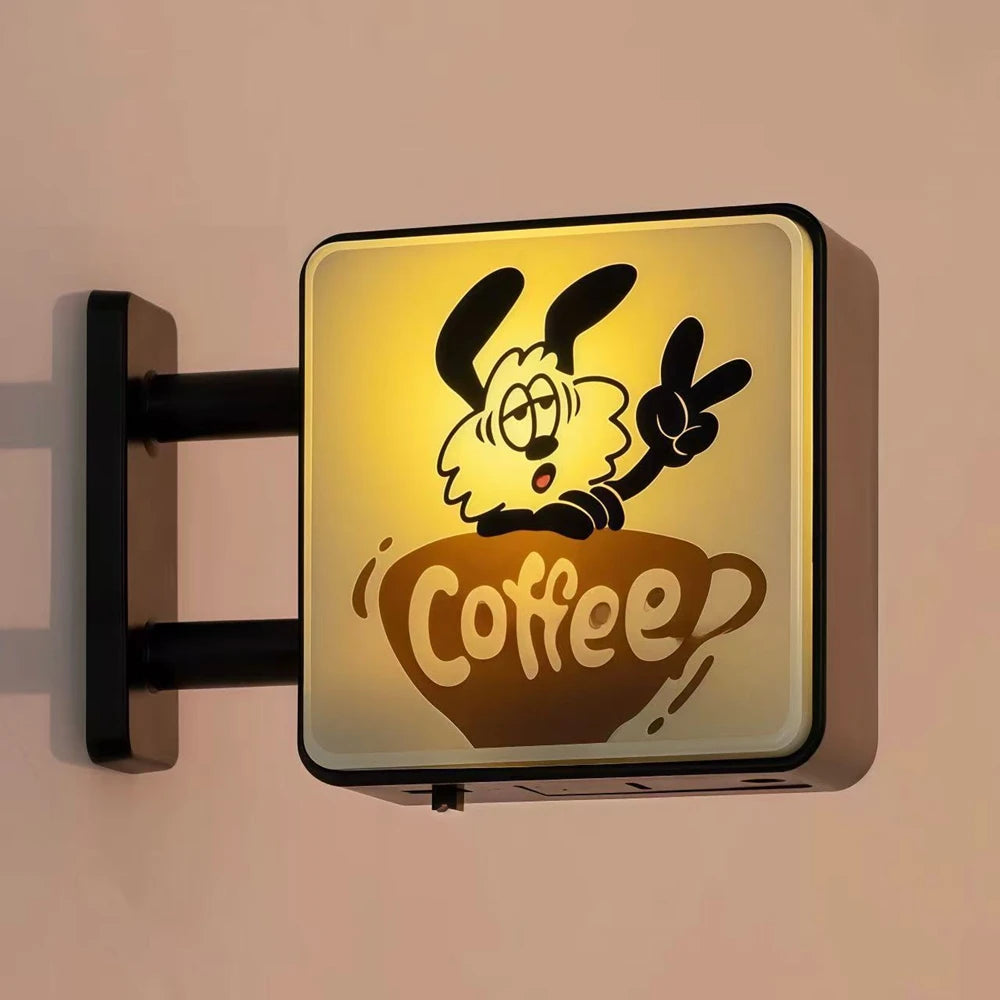 Retro Coffee Corner Refrigerator Magnet | Glowing Home Decor