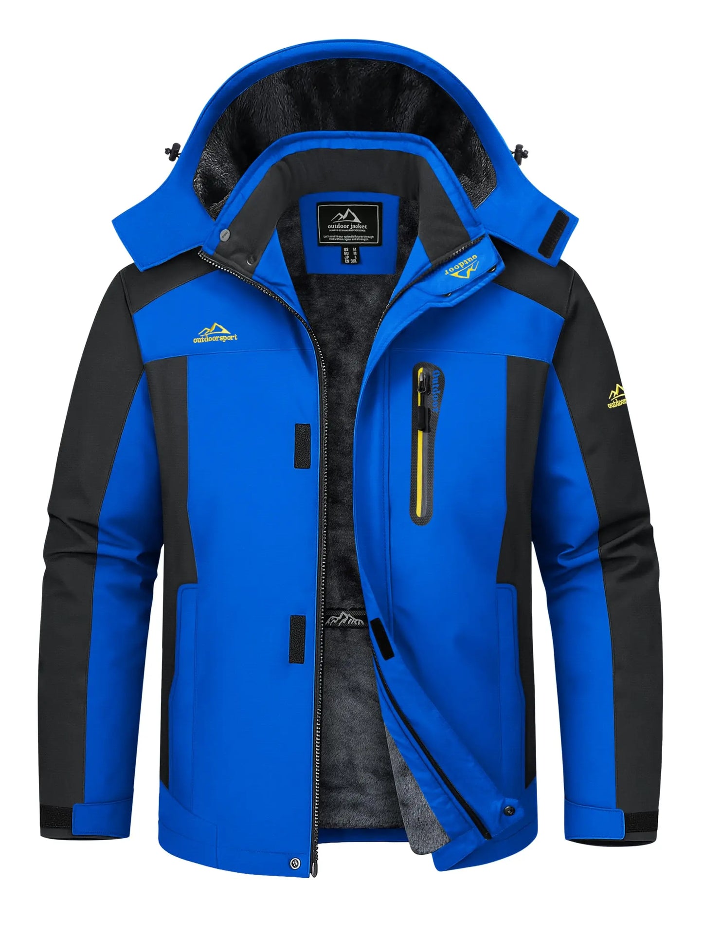 Men's Waterproof Winter Ski Jacket | Fleece Lined Snow Parka