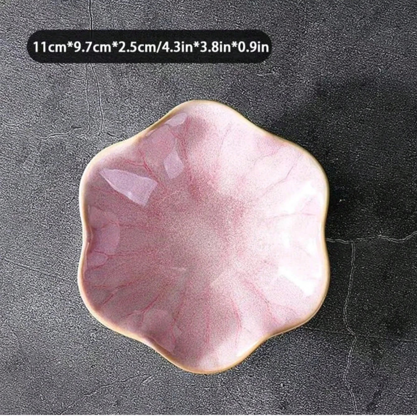 Lotus-Shaped Ceramic Tray | Ideal for Jewelry & Home Decor