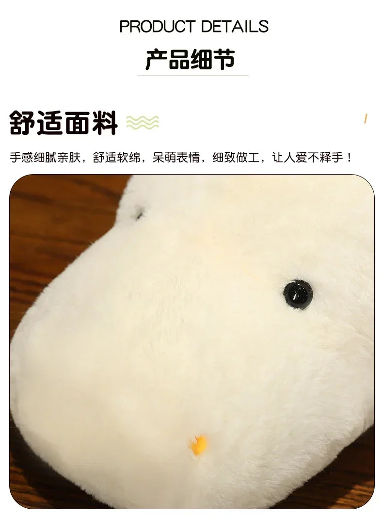 Large Kawaii White Dragon Plush Stuffed Toy for Kids
