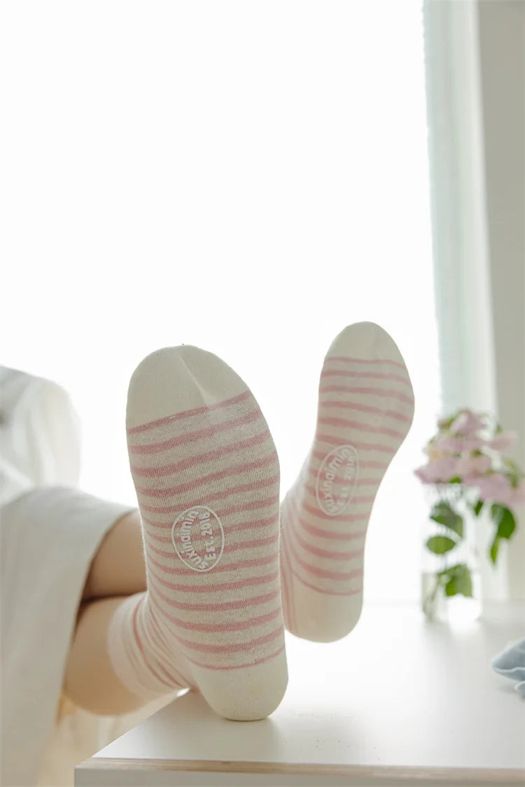 Casual Striped Women's Socks | Trendy Harajuku Streetwear