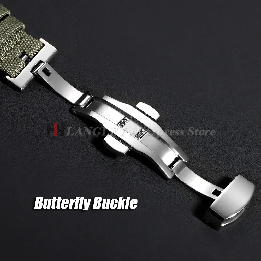 Versatile Sailcloth Watch Strap | Waterproof Nylon Quick Release Band