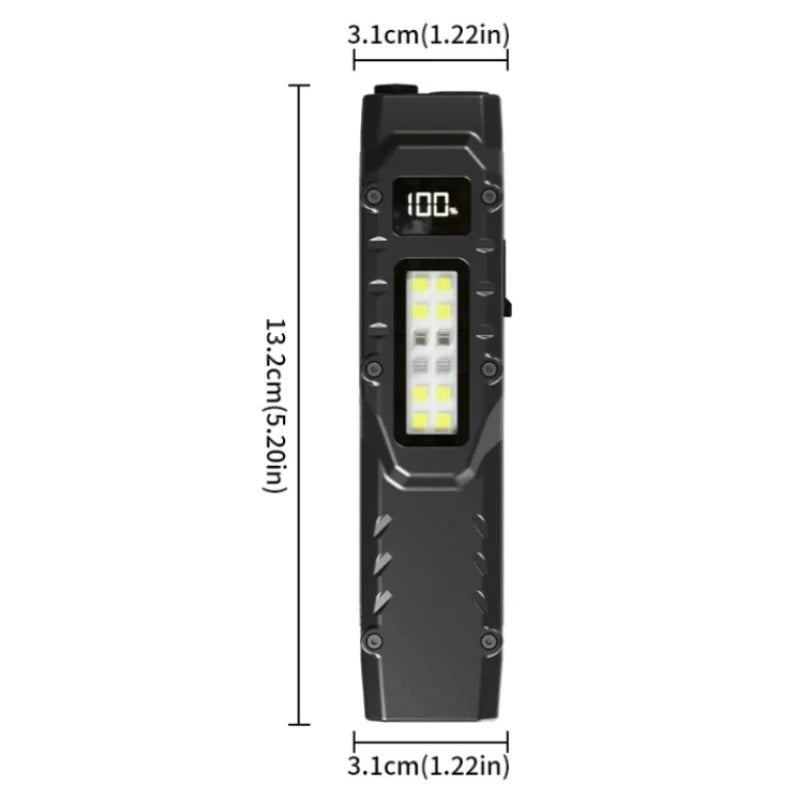 Multi-Functional LED Flashlight | Rechargeable Work Light & Camping Tool