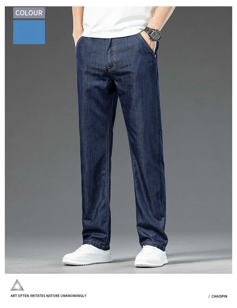 Men's Loose Straight Jeans | Versatile Casual Denim Trousers