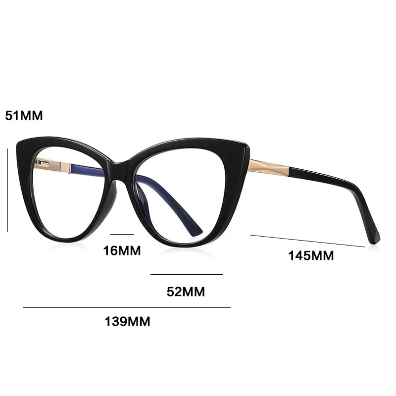 Fashion Cat Eye Blue Light Reading Glasses for Women