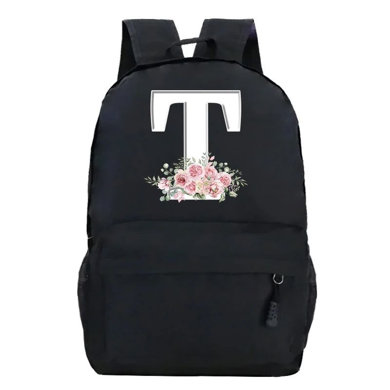 Stylish Pink Floral Backpack for College Students | Trendy Floral Design