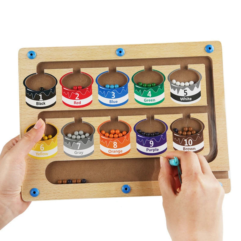 Children's Montessori Magnetic Pen Ball Game | Fun Learning Toy