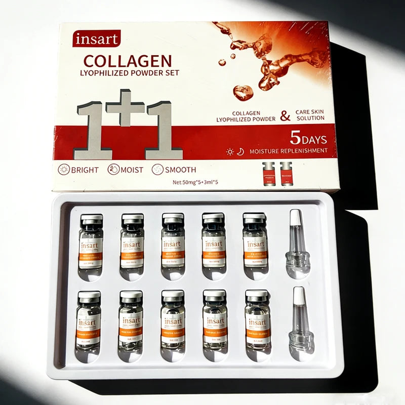 Anti-Aging Collagen Lyophilized Powder Facial Serum | Firming Set