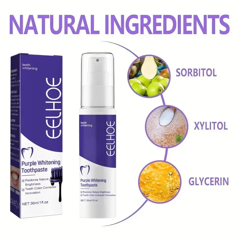 Purple Whitening Toothpaste | Deep Clean, Stain Removal & Fresh Breath